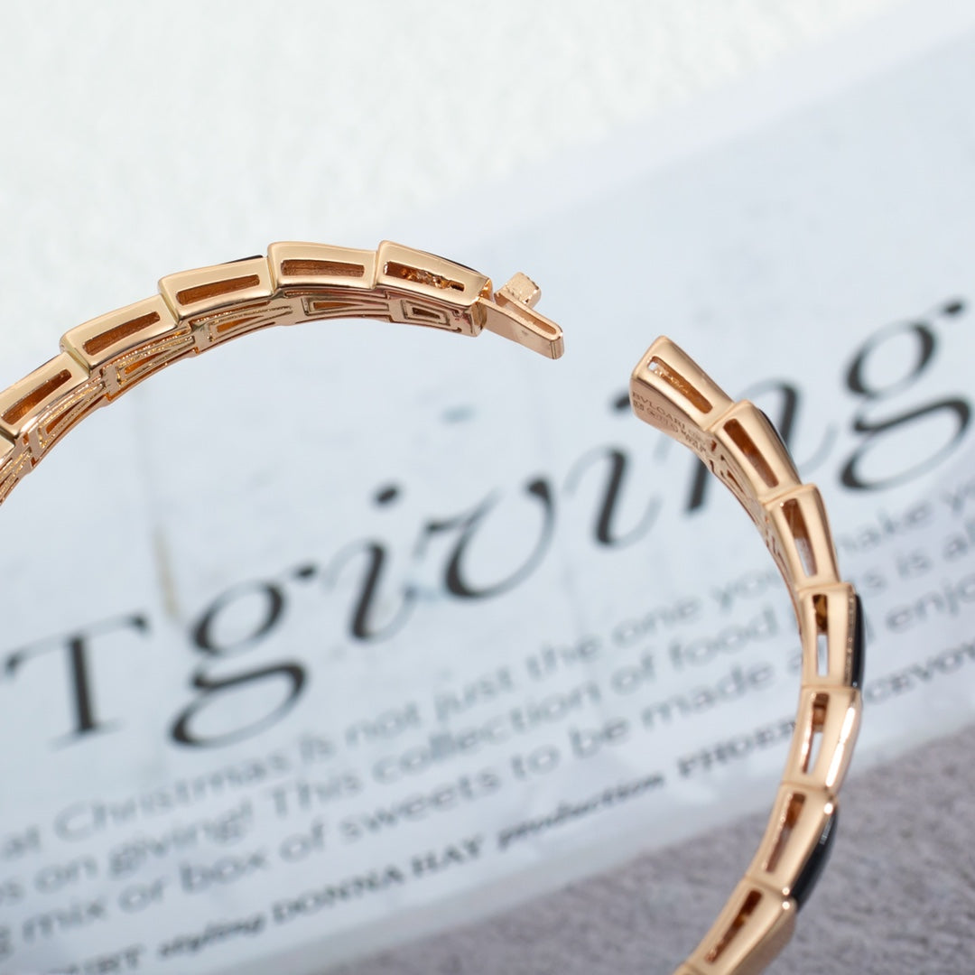 [Royal Top]SERPENTI BRACELET PINK GOLD ONYX