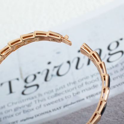 [Royal Top]SERPENTI BRACELET PINK GOLD ONYX