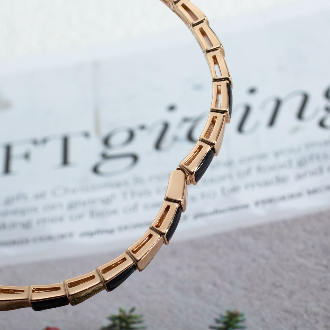 [Royal Top]SERPENTI BRACELET PINK GOLD ONYX