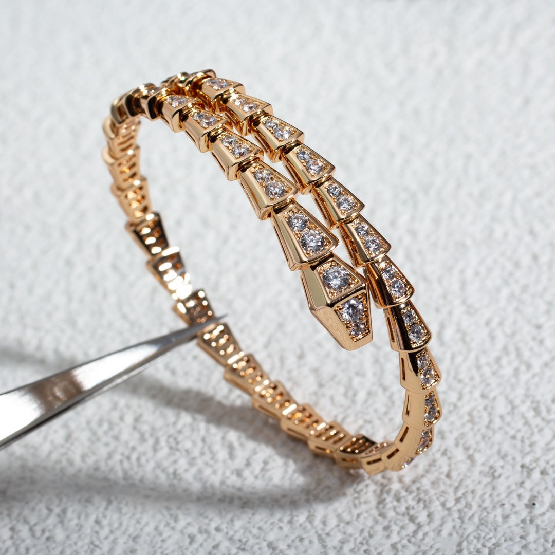 [Royal Top]SERPENTI BRACELET 6.8MM PINK GOLD DIAMOND