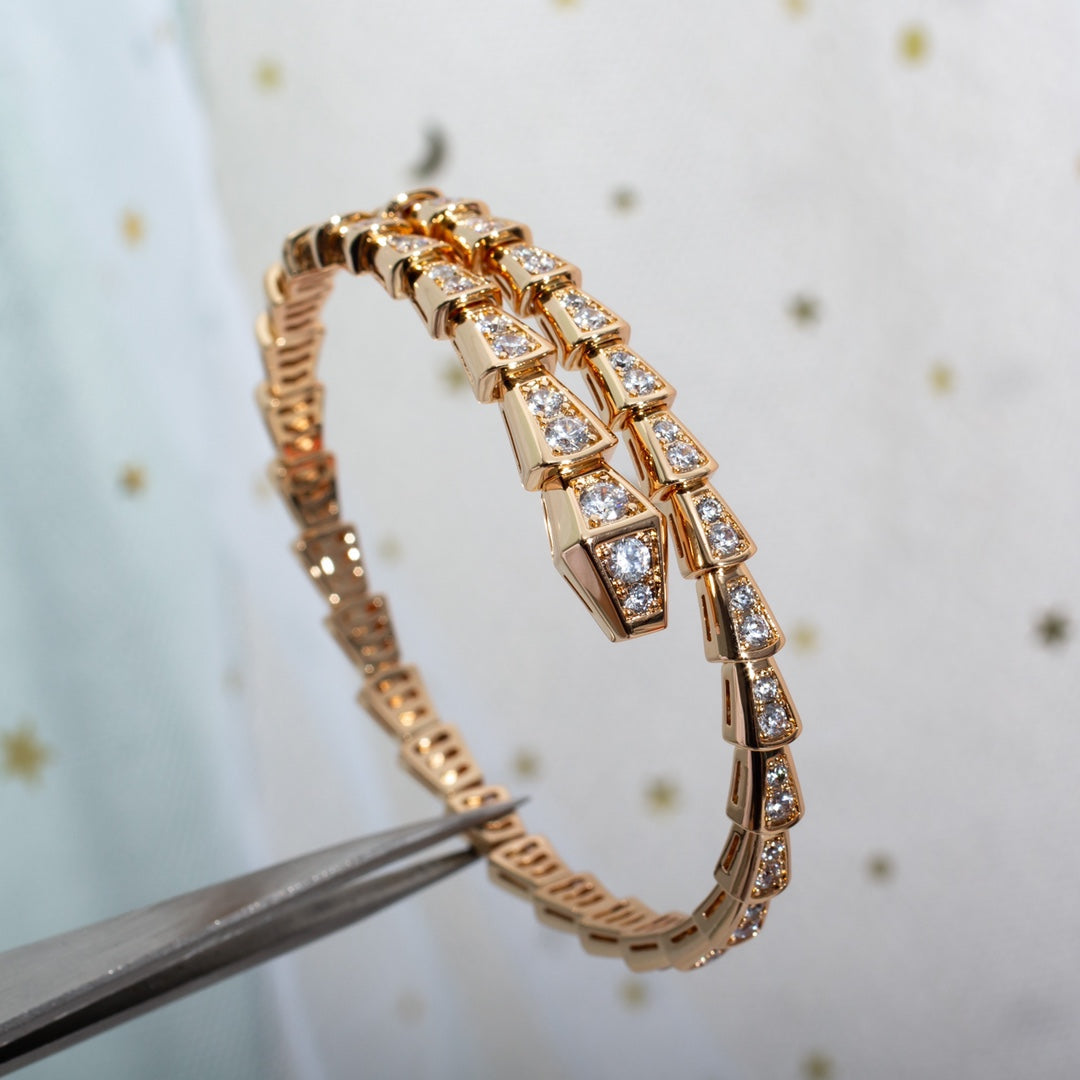 [Royal Top]SERPENTI BRACELET 6.8MM PINK GOLD DIAMOND