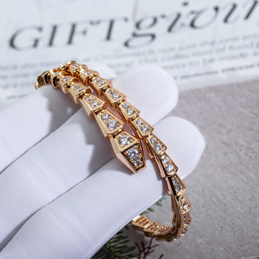 [Royal Top]SERPENTI BRACELET 6.8MM PINK GOLD DIAMOND