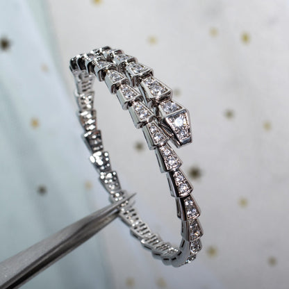 [Royal Top]SERPENTI BRACELET 6MM SILVER DIAMOND