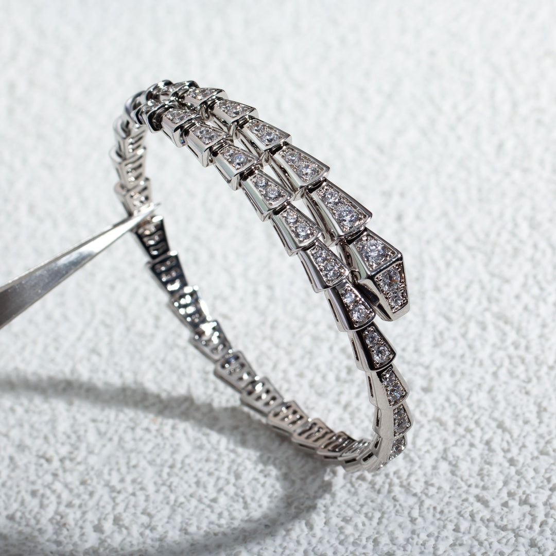 [Royal Top]SERPENTI BRACELET 6MM SILVER DIAMOND