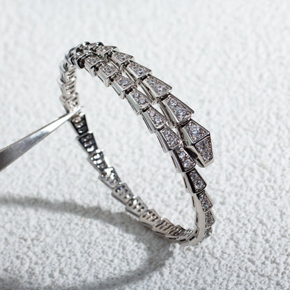 [Royal Top]SERPENTI BRACELET 6MM SILVER DIAMOND