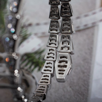 [Royal Top]SERPENTI BRACELET 6MM SILVER DIAMOND