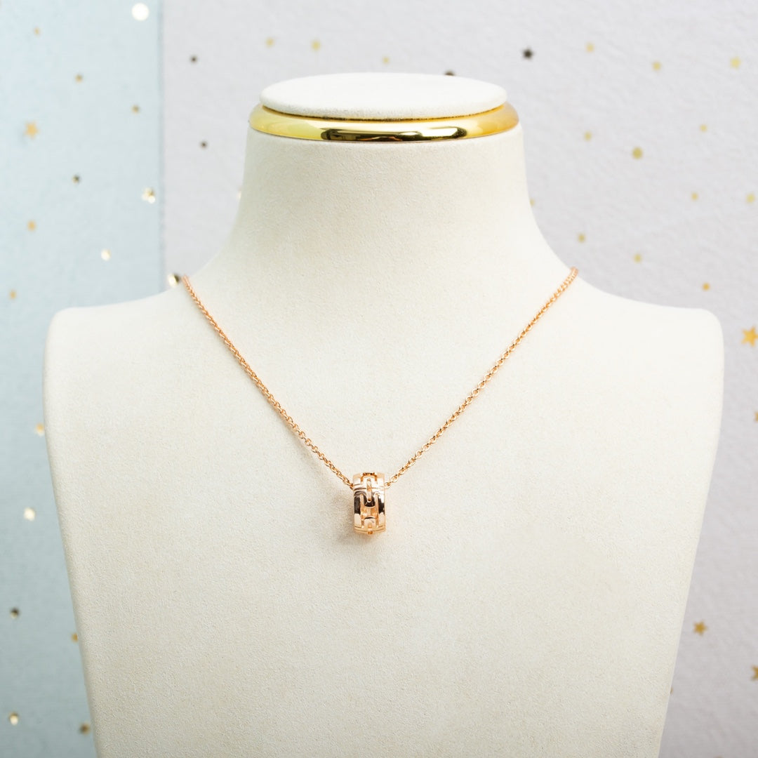 [Royal Top]PARENTESI NECKLACE PINK GOLD