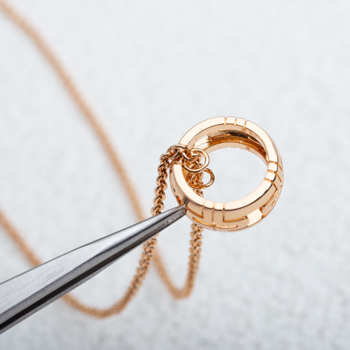 [Royal Top]PARENTESI NECKLACE PINK GOLD
