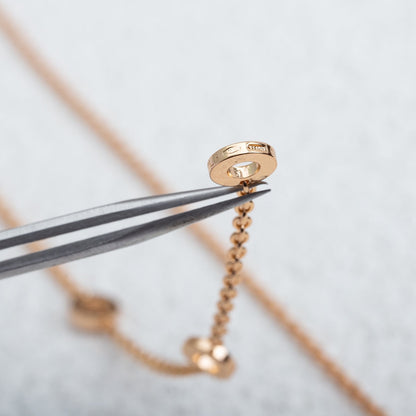 [Royal Top]PARENTESI NECKLACE PINK GOLD