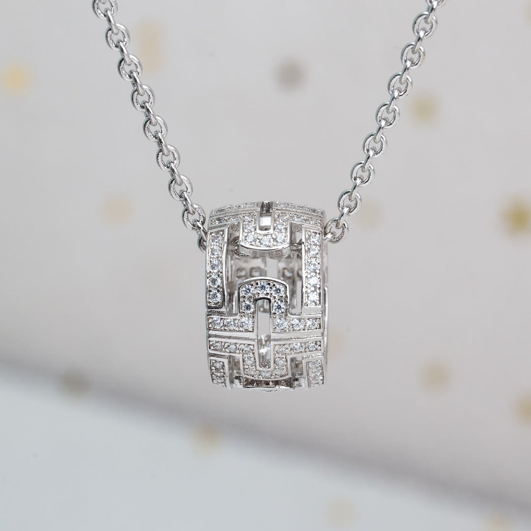 [Royal Top]PARENTESI NECKLACE SILVER DIAMOND