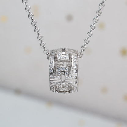 [Royal Top]PARENTESI NECKLACE SILVER DIAMOND