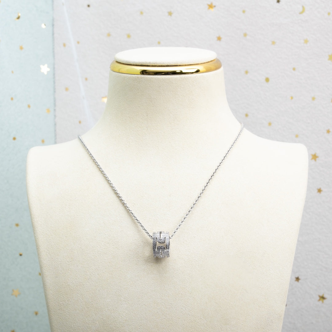 [Royal Top]PARENTESI NECKLACE SILVER DIAMOND