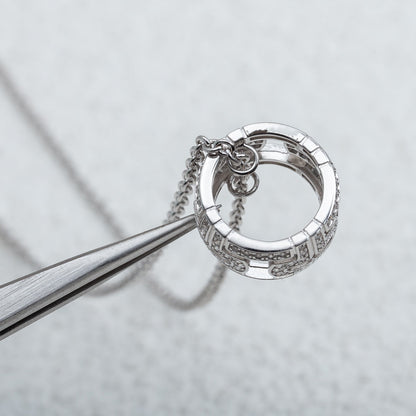 [Royal Top]PARENTESI NECKLACE SILVER DIAMOND