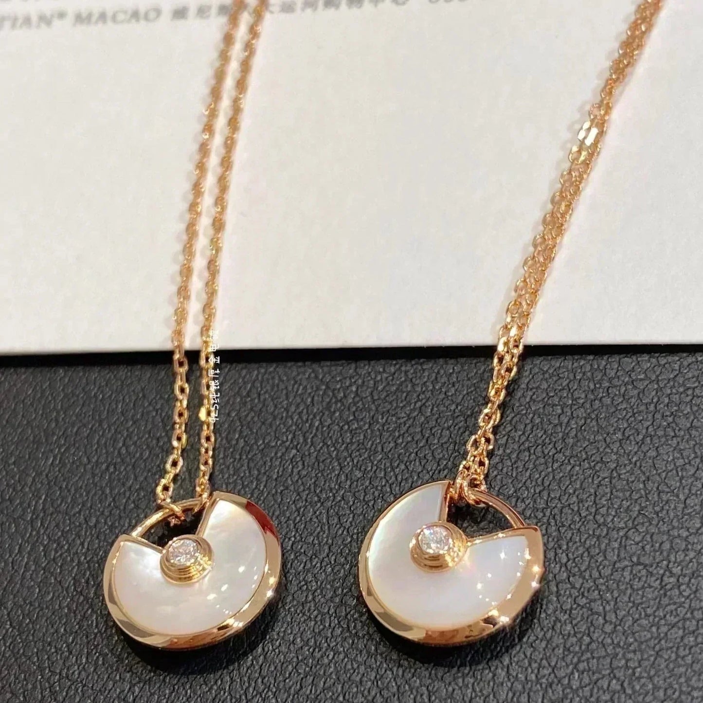 [Royal Top]AMULETTE ROSE GOLD MOP NECKLACE