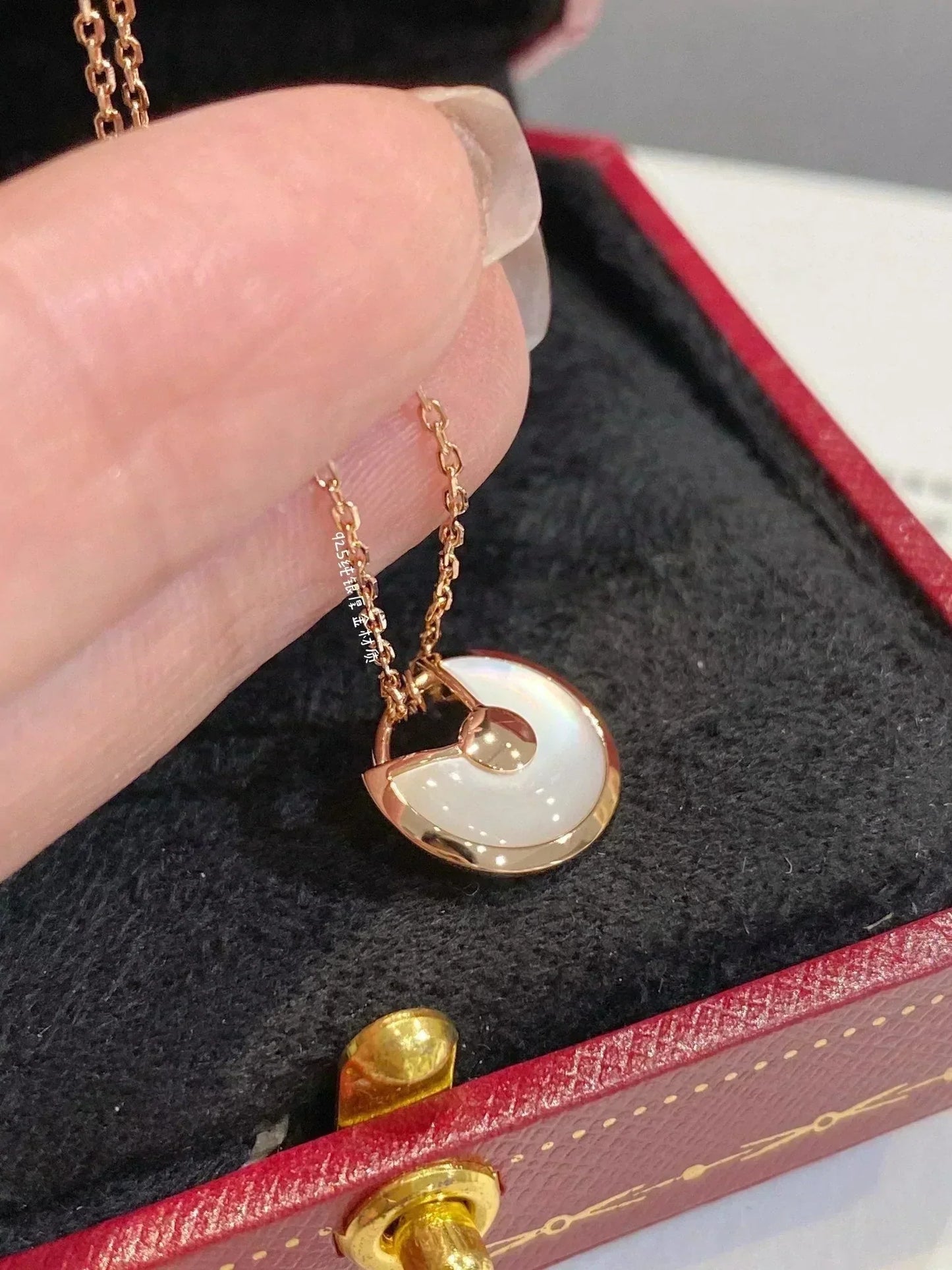 [Royal Top]AMULETTE ROSE GOLD MOP NECKLACE