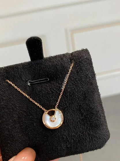 [Royal Top]AMULETTE ROSE GOLD MOP NECKLACE