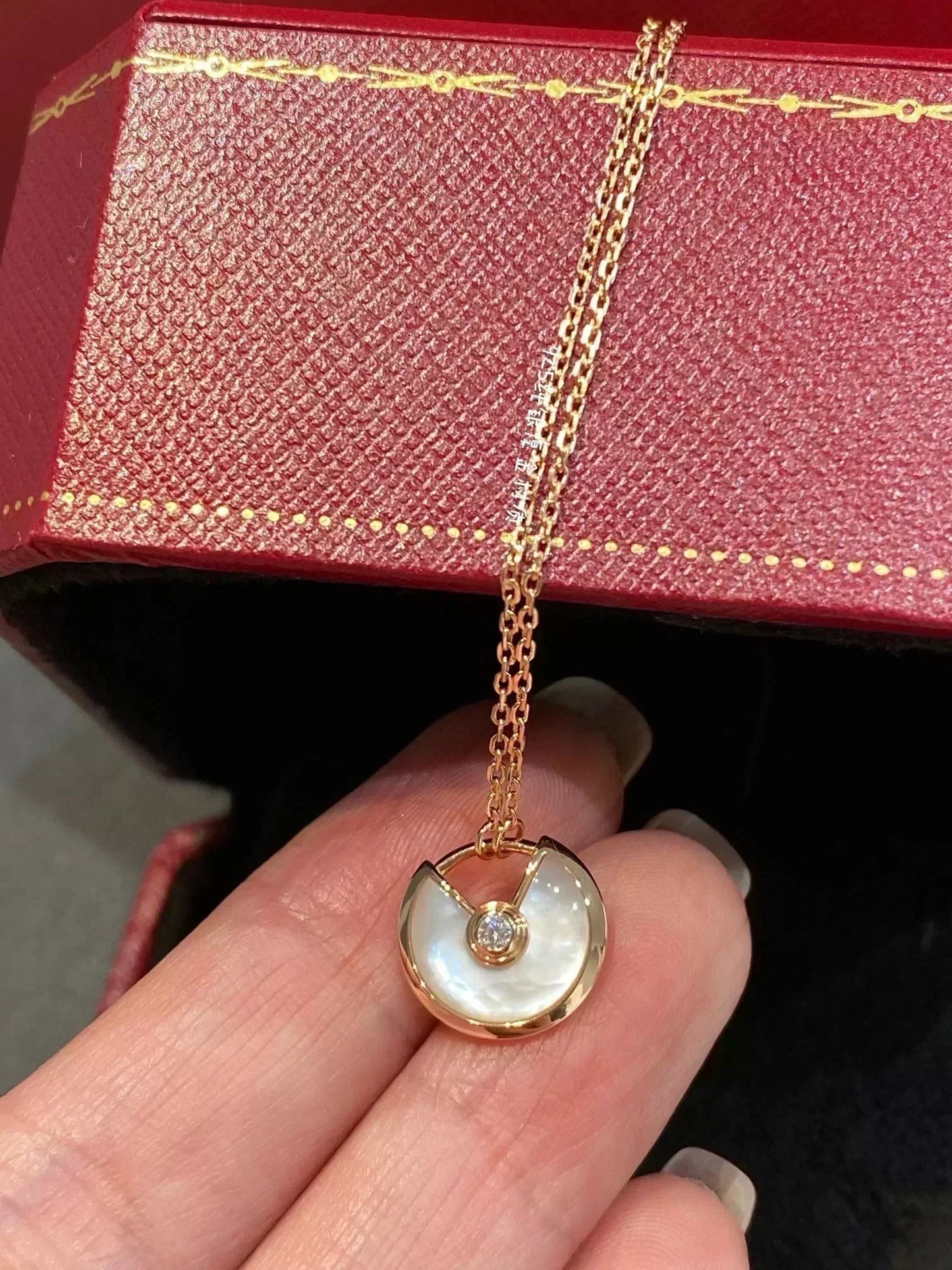 [Royal Top]AMULETTE ROSE GOLD MOP NECKLACE