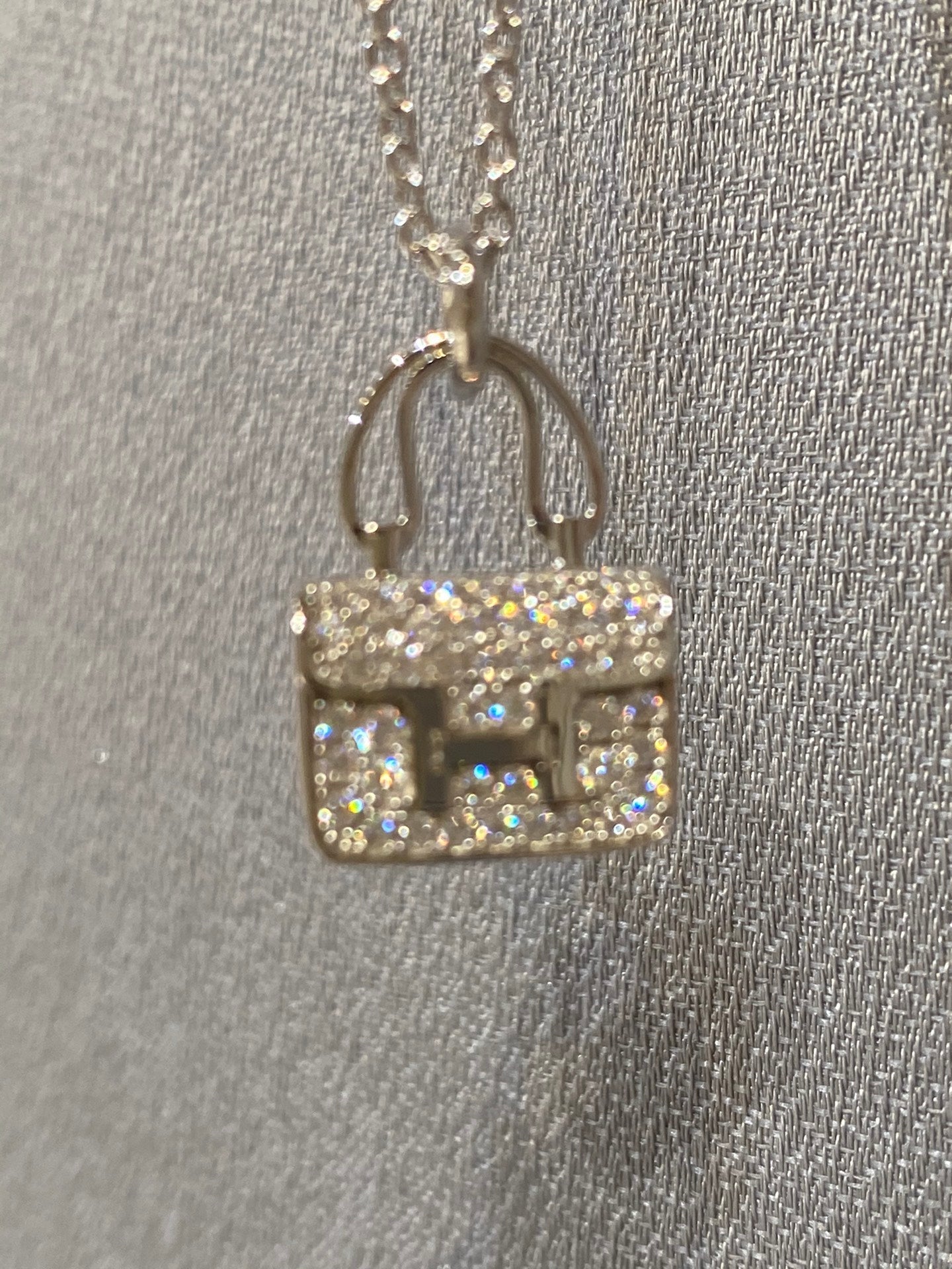 [Royal Top]CONSTANCE PEDANT DIAMOND NECKLACE
