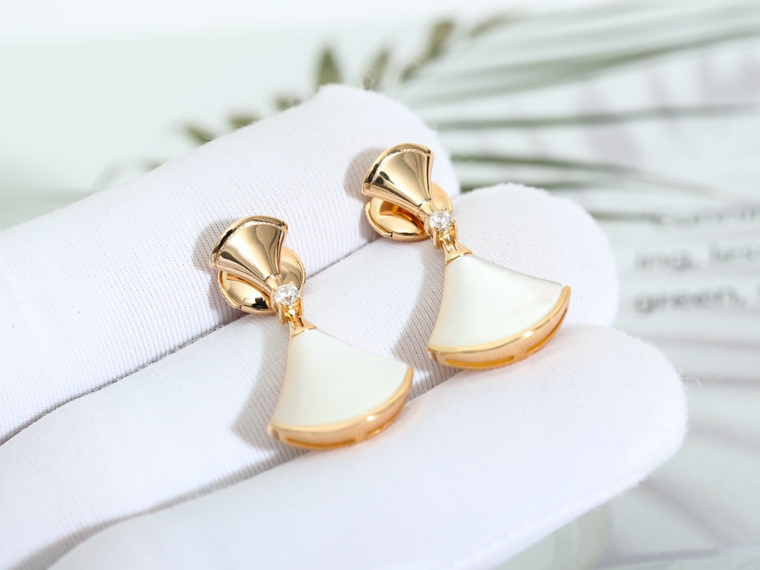 [Royal Top]DREAM MOP PINK GOLD EARRINGS