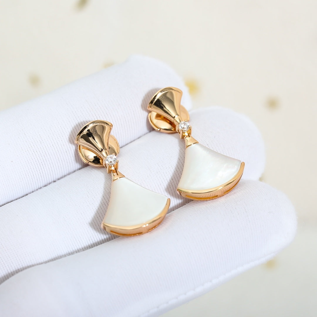 [Royal Top]DREAM MOP PINK GOLD EARRINGS