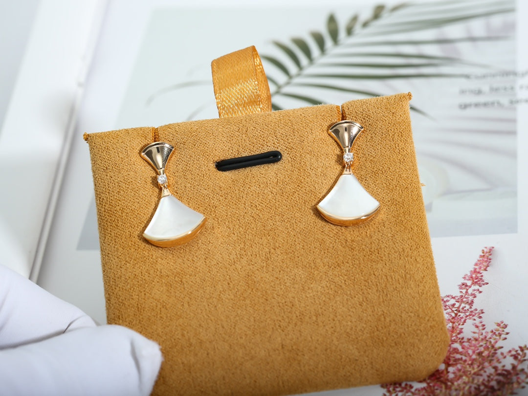 [Royal Top]DREAM MOP PINK GOLD EARRINGS