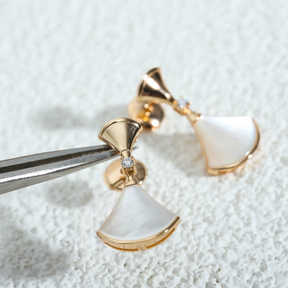 [Royal Top]DREAM MOP PINK GOLD EARRINGS