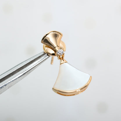 [Royal Top]DREAM MOP PINK GOLD EARRINGS