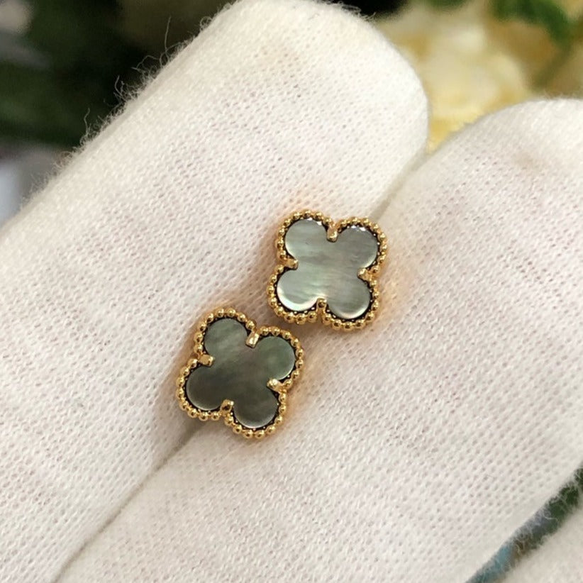 [Royal Top]CLOVER MINI GOLD EARRINGS