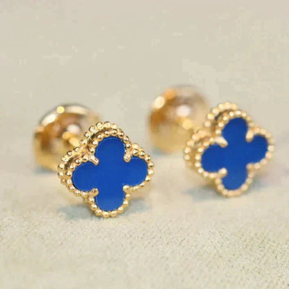 [Royal Top]CLOVER MINI 9.5MM TURQUOISE EARRINGS