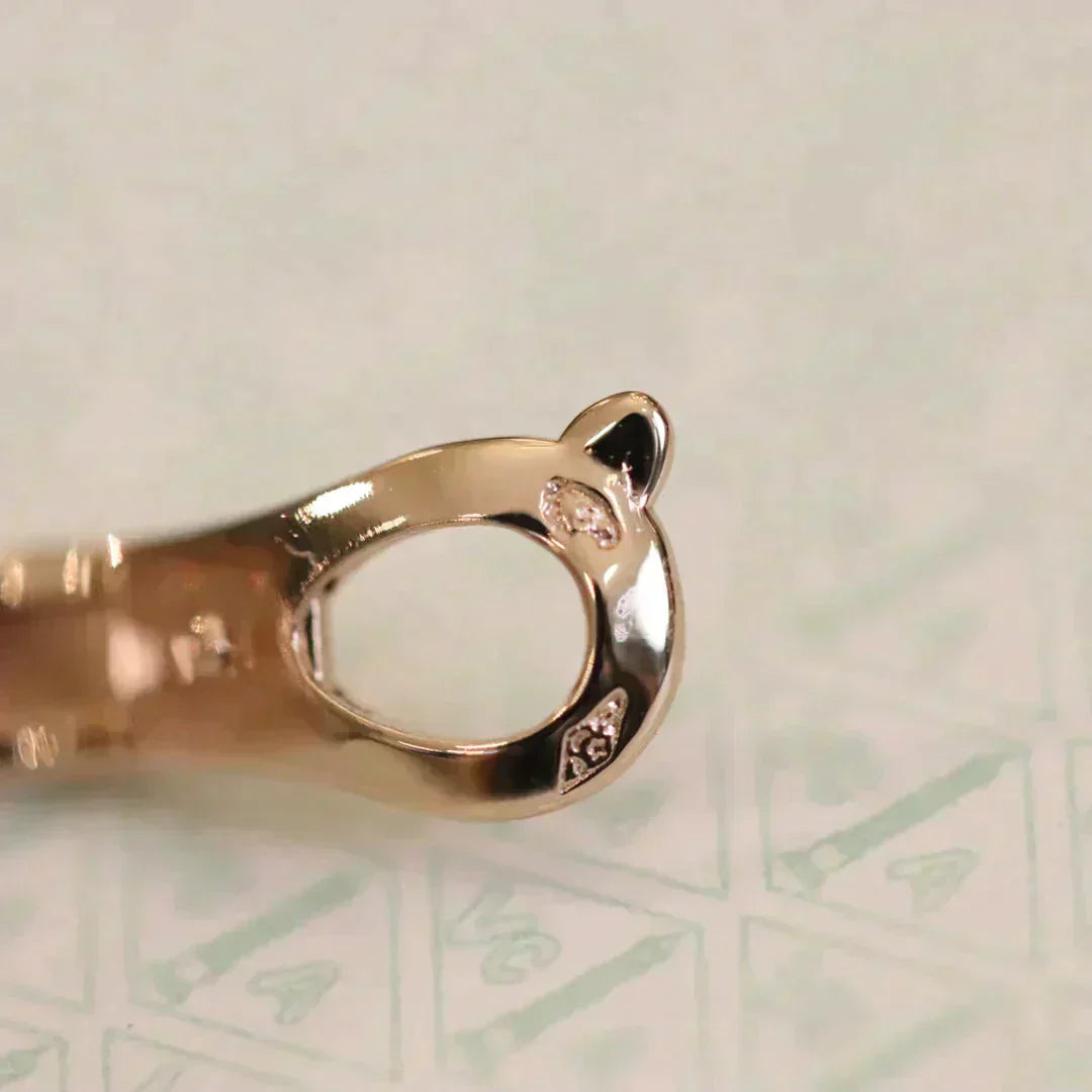 [Royal Top]CLOVER MEDIUM 1 MOTIFS FUll DIAMOND EARRINGS