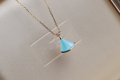 [Royal Top]DREAM NECKLACE TURQUOISE PINK GOLD