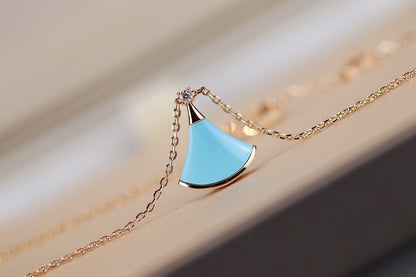 [Royal Top]DREAM NECKLACE TURQUOISE PINK GOLD
