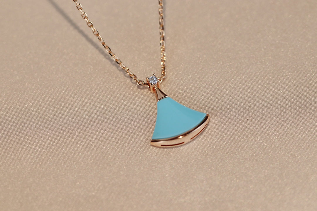 [Royal Top]DREAM NECKLACE TURQUOISE PINK GOLD