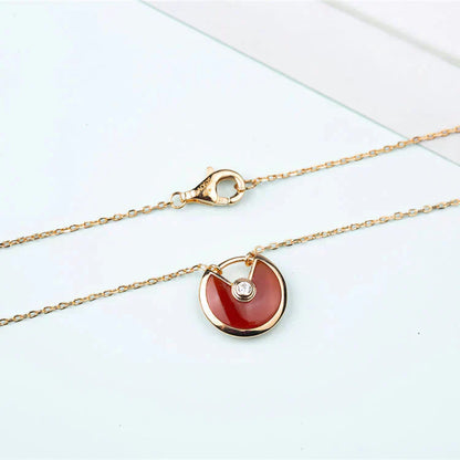 [Royal Top]AMULETTE GOLD CARNELIAN ONYX NECKLACE