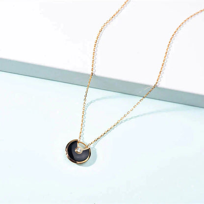 [Royal Top]AMULETTE GOLD CARNELIAN ONYX NECKLACE