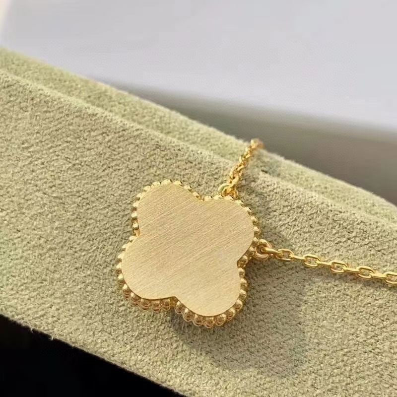 [Royal Top]CLOVER 15MM DIAMOND TURQUOISE NECKLACE
