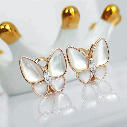 [Royal Top]BUTTERFLY MOP DIAMOND EARRINGS