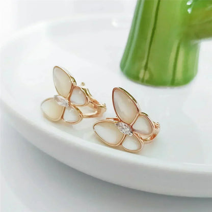 [Royal Top]BUTTERFLY MOP DIAMOND EARRINGS