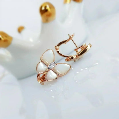 [Royal Top]BUTTERFLY MOP DIAMOND EARRINGS