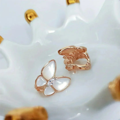[Royal Top]BUTTERFLY MOP DIAMOND EARRINGS