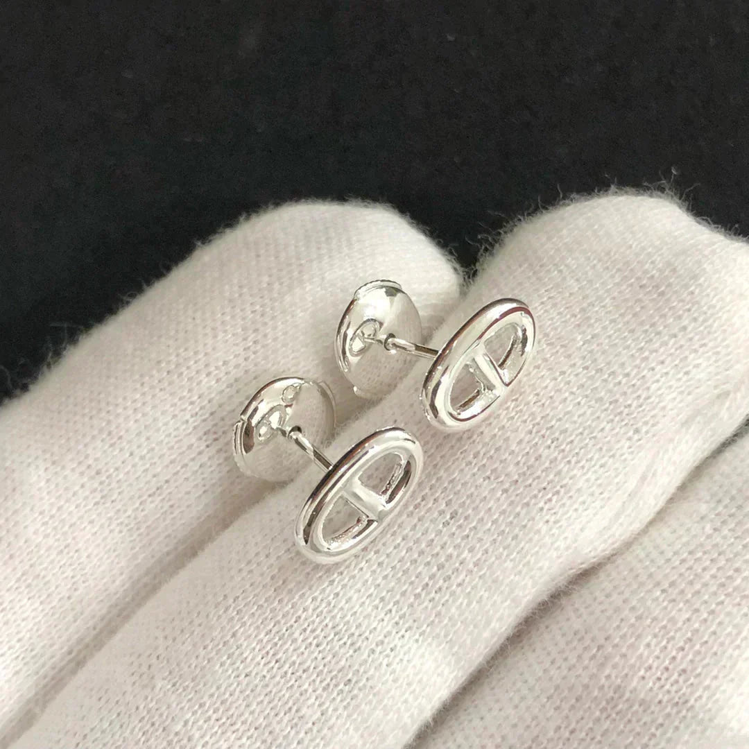 [Royal Top]CHAINE SMALL EARRINGS GOLD AND SILVER