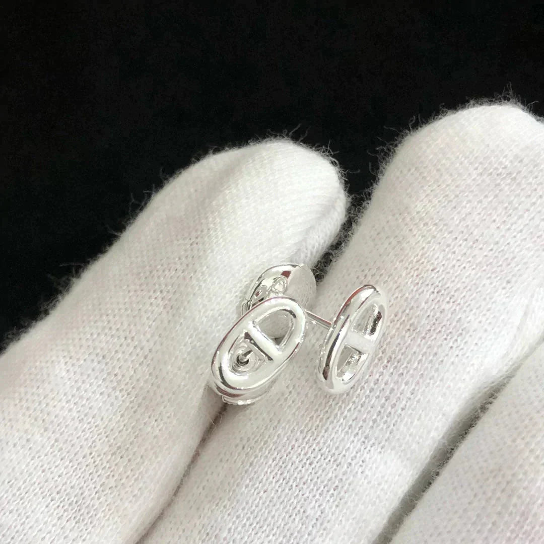 [Royal Top]CHAINE SMALL EARRINGS GOLD AND SILVER