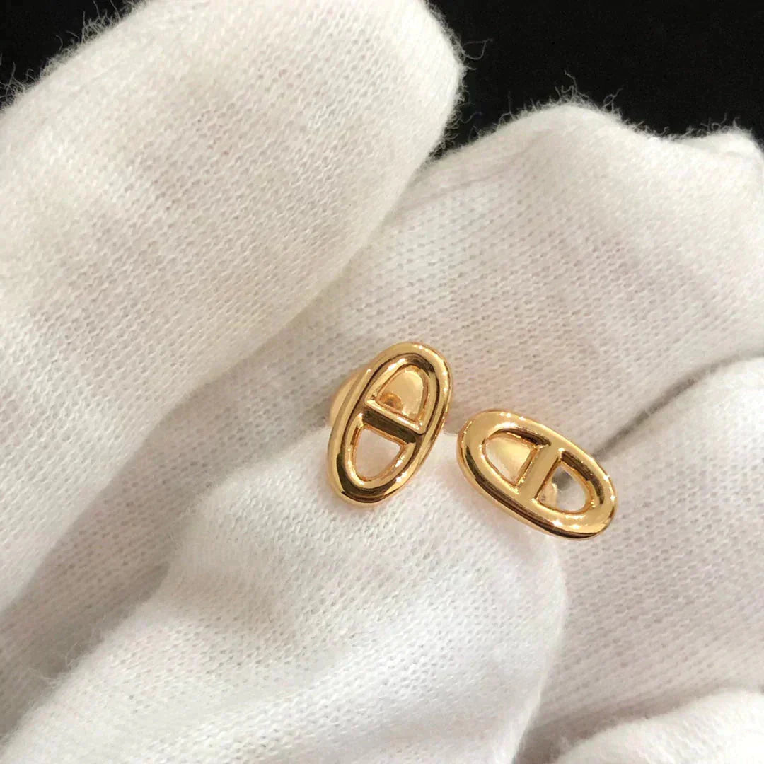 [Royal Top]CHAINE SMALL EARRINGS GOLD AND SILVER