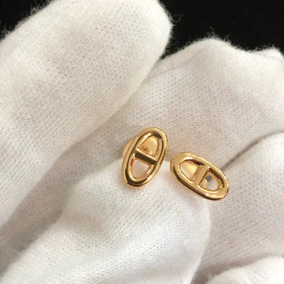 [Royal Top]CHAINE SMALL EARRINGS GOLD AND SILVER