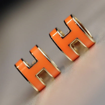 [Royal Top]MINI POP H EARRINGS ORANGE