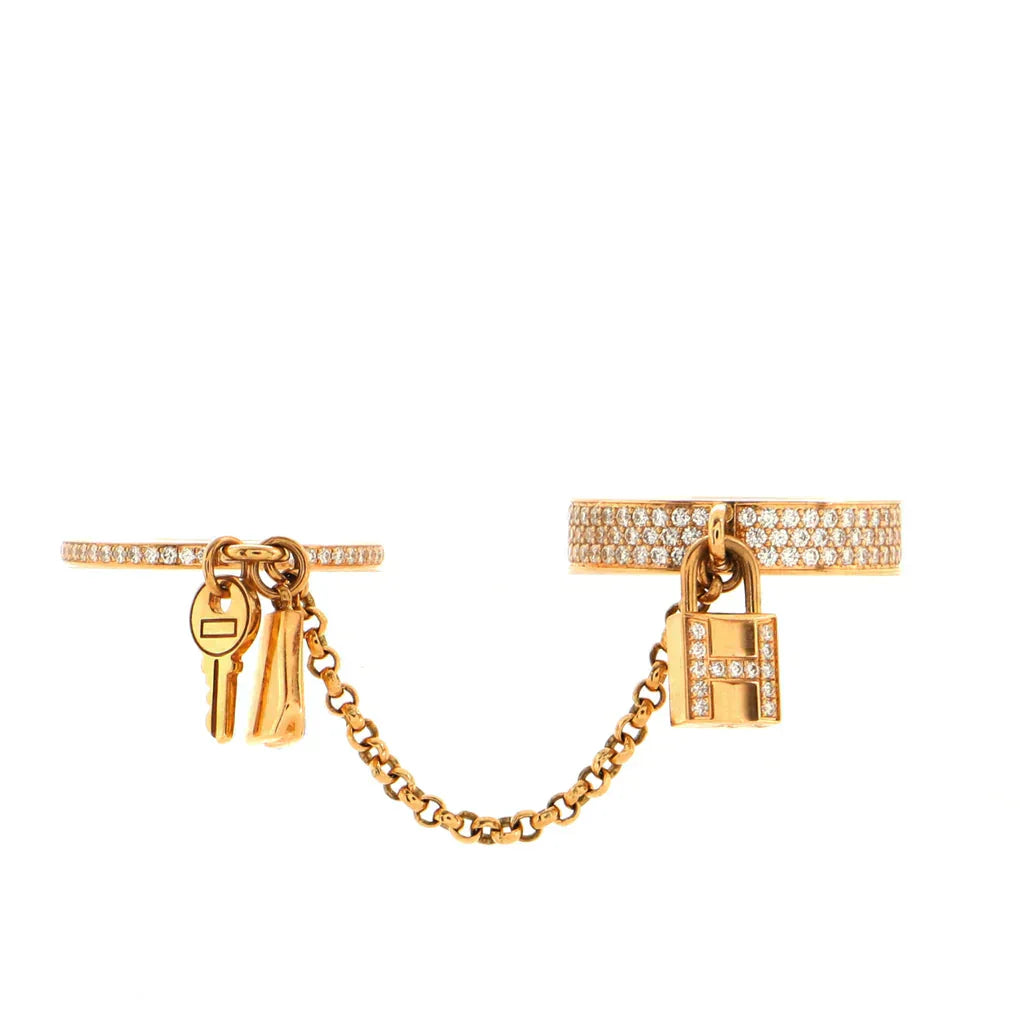 [Royal Top]HM KELLY CLOCHETTE DOUBLE RING IN  WITH DIAMONDS
