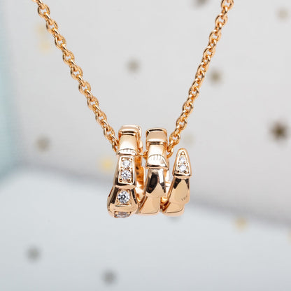 [Royal Top]SERPENTI PINK GOLD NECKLACE DIAMOND