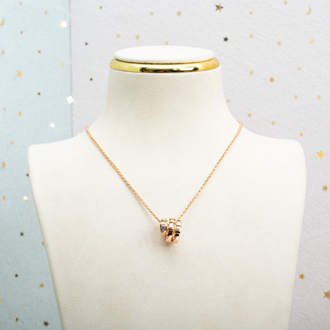 [Royal Top]SERPENTI PINK GOLD NECKLACE DIAMOND