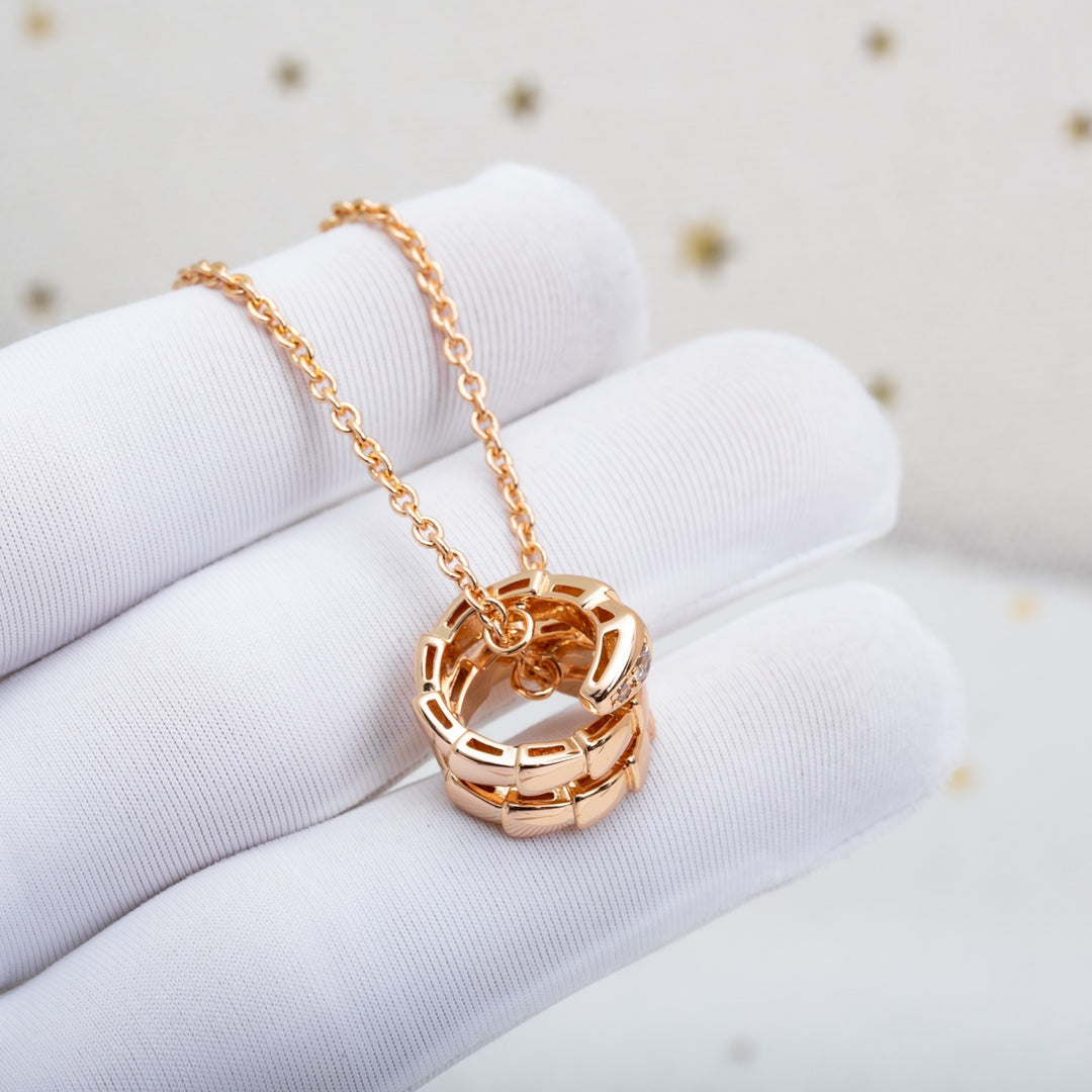 [Royal Top]SERPENTI PINK GOLD NECKLACE DIAMOND