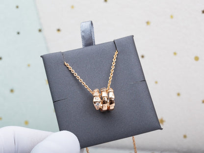 [Royal Top]SERPENTI PINK GOLD NECKLACE DIAMOND
